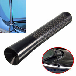 Radio Carbon Fiber Screw Short 80mm Universal Black Antenna 3 Inch Aluminum Car