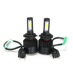 H10 Pair H7 6500K H1 H3 COB LED Car Headlight High Low Beam H16 Bulbs 4000LM 36W