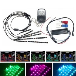 Waterproof LED Motorcycle Engine Chassis Lights Flexible Strip RGB