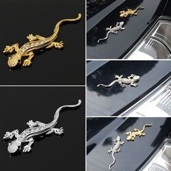 Sticker 3D Metal Decal Logo Badge Emblem Car Truck Auto Diamond Gecko Decor