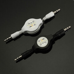 AUX Adapter Audio Cables Retractable Car 3.5mm Male to Male Stereo MP3