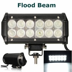 LED Working SUV ATV UTE Bulb Ute Offroad 7 Inch Flood Bar Light 36W