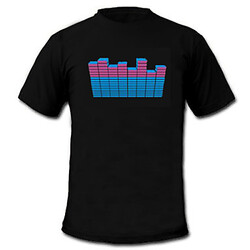 Activated Sound Music Visualizer T-shirt And Dancer Vu-spectrum