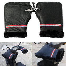 Winter Waterproof Grip Muffs Hand Gloves Motorcycle Bike Handlebar