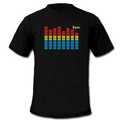 Music Vu-spectrum T-shirt Visualizer Dancer And Activated