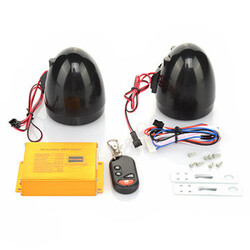 SD USB MP3 FM Waterproof Motorcycle HiFi Remote Alarm Sound System Audio