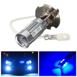 LED Bulbs 10SMD Ultra Blue Driving Fog Light H3