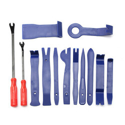 Tirm Dash Install Tools Door Auto Car Audio Bag Removal Pry Blue Panel 13PCS