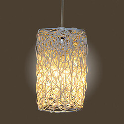 Single Led Modern Restaurant Cany Rattan Art Rural