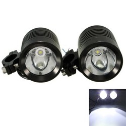 1200LM U3 Super Bright 2Pcs Spot LED Driving Head Fog Lights Motorcycle 30W