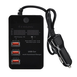 Car Monitoring Intelligent Mobile Quick Charger Multiple USB Interface Charger Battery Voltage