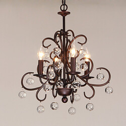 Traditional/classic Feature For Candle Style Metal Painting Max 40w Bedroom Living Room Chandelier Dining Room