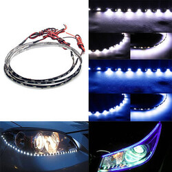 Glow Car Side Eyebrow 30SMD Emitting Waterproof 60CM Flexible LED Strip Light