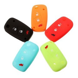 Stilo Car Key Case Cover Grande Panda Bravo Luminous Silicone Fiat Punto Doblo 1PC 3 Buttons