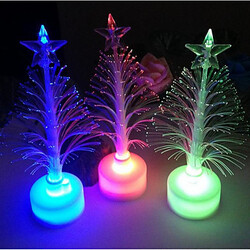 Tree Decoration Fiber Colorful Small Led Christmas Tree