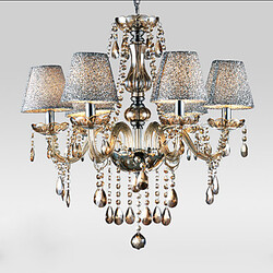 Chandelier Traditional/classic Feature For Crystal Living Room Glass Bedroom Vintage Electroplated