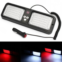 Red 12V Emergency Light White Light Warning Flashing Strobe Hazard