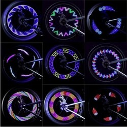 Spoke Light Signal Wheel Tire 14LED Battery Motorcycle Bike