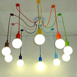 Lamps Bulb E27 Pendant Lamp Diy Art Multi-color Lighting Holder Pendant Lights