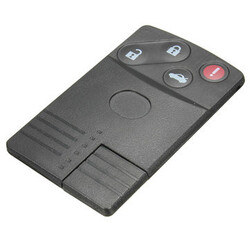 With Blade Keyless Button Remote Key Case Shell Mazda