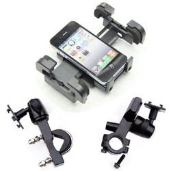 GPS Phone Stretch Handlebar Motorcycle Mount Holder Aluminum Alloy