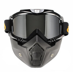 CYCLEGEAR Motorcycle Windproof Mask Removable Dustproof Mountain Bike Helmet Goggles Riding