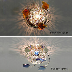 Led Ceiling Lights Crystal Mini Style Warm White Cool White Blue Chrome Finish Color