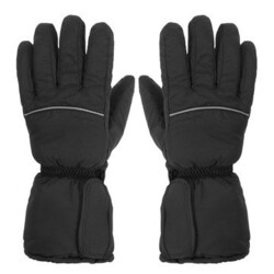 Battery Power Outdoor Winter Warm Motorcycle Hunting Black Heated Gloves