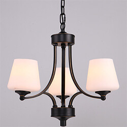 Chandelier Retro Glass 3 Heads Pendant Light Living Room Restaurant