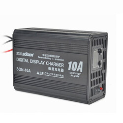 Car Motorcycle PWM 220V 12V Smart Fast Battery Charger LCD Digital Display Battery Suoer 10A
