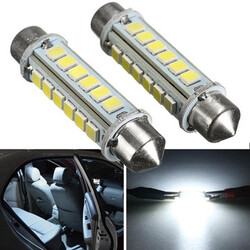 Bulb 2Pcs Festoon 44mm Light License Plate White LED Interior Dome 24SMD