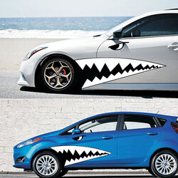 Sticker Big A Set of Car Styling Waist Shark