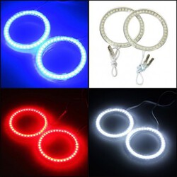 Car Angel Eye Halo Ring Lamp LED SMD 72mm BMW Lights