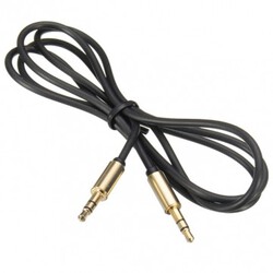 Car AUX Cord Phone Cable Gold Headphone Stereo Audio 3.5mm Male to Male 1M