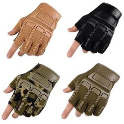 Tactical Soldier Free Half Finger Gloves Antiskid Outdoor Sport Cycling Motorcycle
