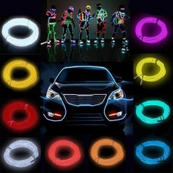 Rope Strip Glow 2M Wire Flash Light Tube Flexible Neon