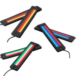 3 Colors Car Auto COB 480LM LED Strip 2Pcs Light DRL Daytime Running Driving Flexible