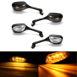 Suzuki GSXR600 GSXR750 GSXR1000 LED Turn Signal Pair Rear View Mirrors