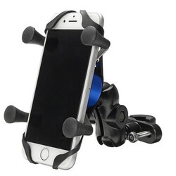 X-Type Aluminum Alloy Rear View Mirror Phone GPS Handlebar Holder Motorcycle Bike
