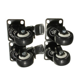 4pcs PU Swivel Wheels Heavy Duty Furniture