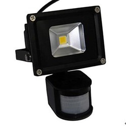 Light Shell Flood Black Aluminum 10w Led Motion Sensor