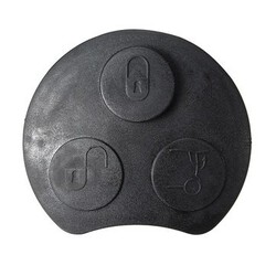 Smart Fortwo Replacement Remote Key Fob Black Rubber Pad 3 Button