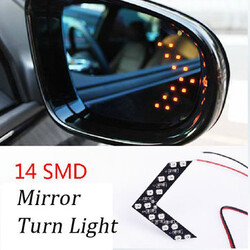 Brake Light Rear View Mirror Lamp 14LED Arrow Car Turn Light