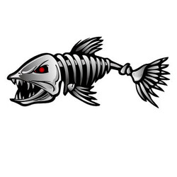Personalized Car Stickers Auto Truck Vehicle Fish Motorcycle Decal Bone