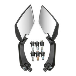 Carbon 8mm 10mm Motorcycle Mirrors Aluminium ATV Quad Pair Scooter