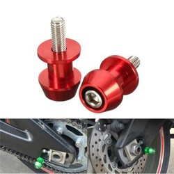 Pair 8mm Screws Swing Arm Sliders BMW Yamaha Honda CNC Aluminum Spools