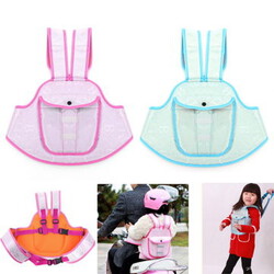 Motorcycle Electric Bike Children Safety Belt Waterproof Strap Bag Kids Pocket Safe