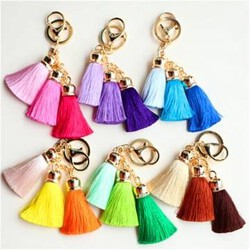 Car Golden Chain Tassel Key Ring Handbag Keychain Pendant Keyring