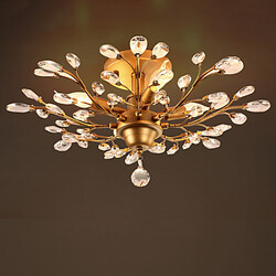 Ceiling Light Hotel Crystal Golden 100 Mounted