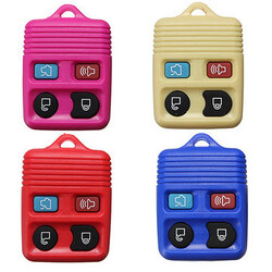 Remote Key Shell Fob Case Ford 4 Button Rubber Pad 4 Color